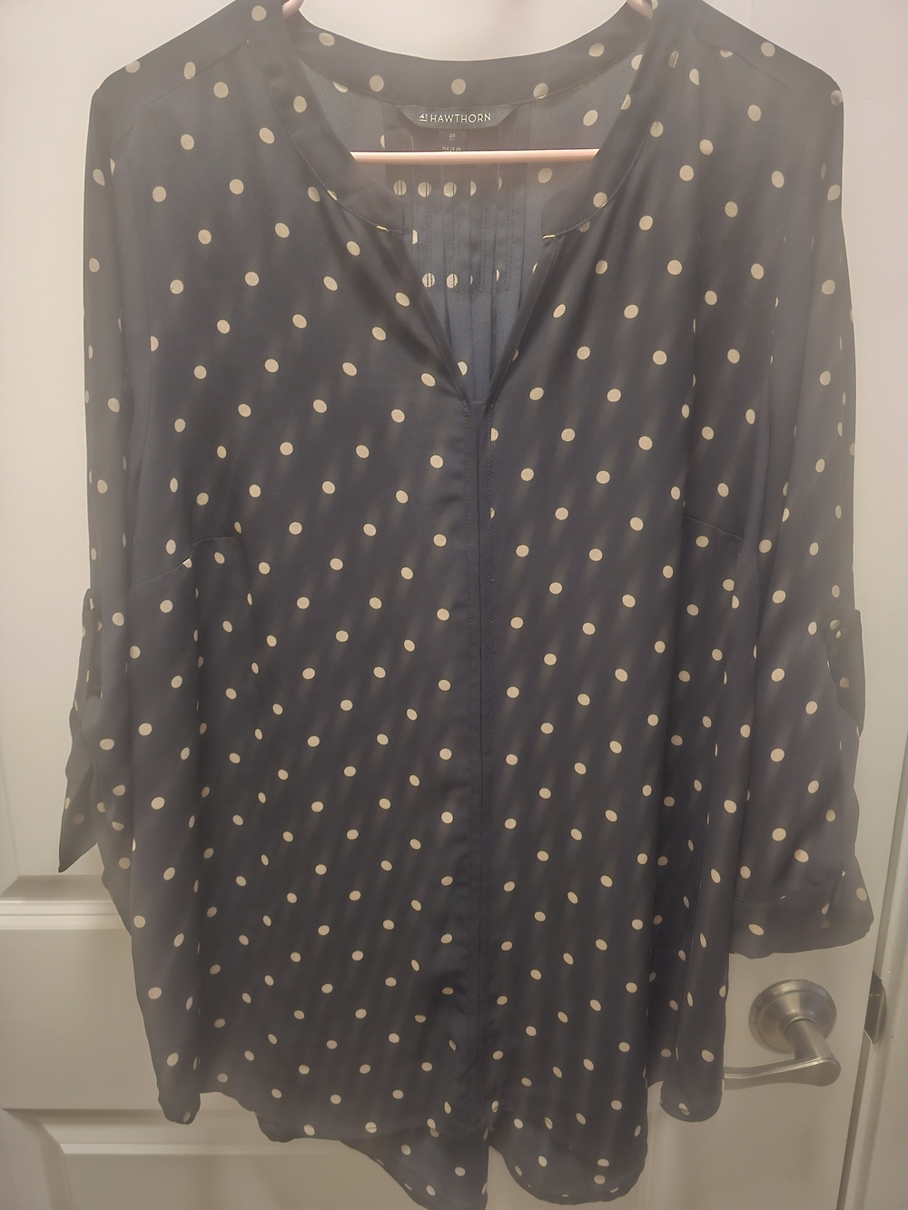 41 Hawthorn Black Polka Dot Blouse